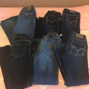 Lot of girls jeans. Size 6x.